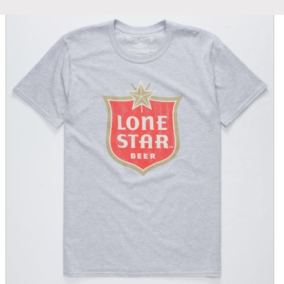 The Victory Other - NWT Distressed Mens Lone Star Beer T Shirt Sz: S